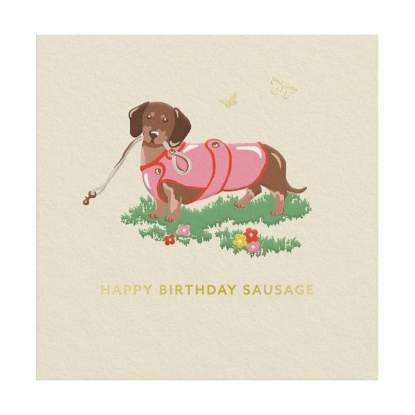 Mini Foil Card-Dachshund